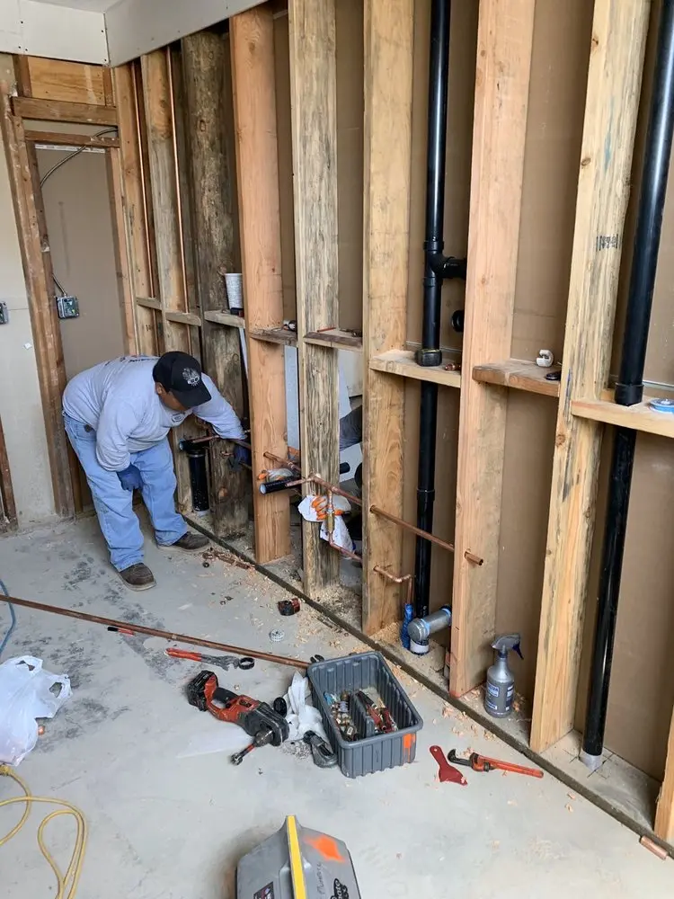 Commercial rough-in plumbing for Water Heater Replacement in Bentwoods